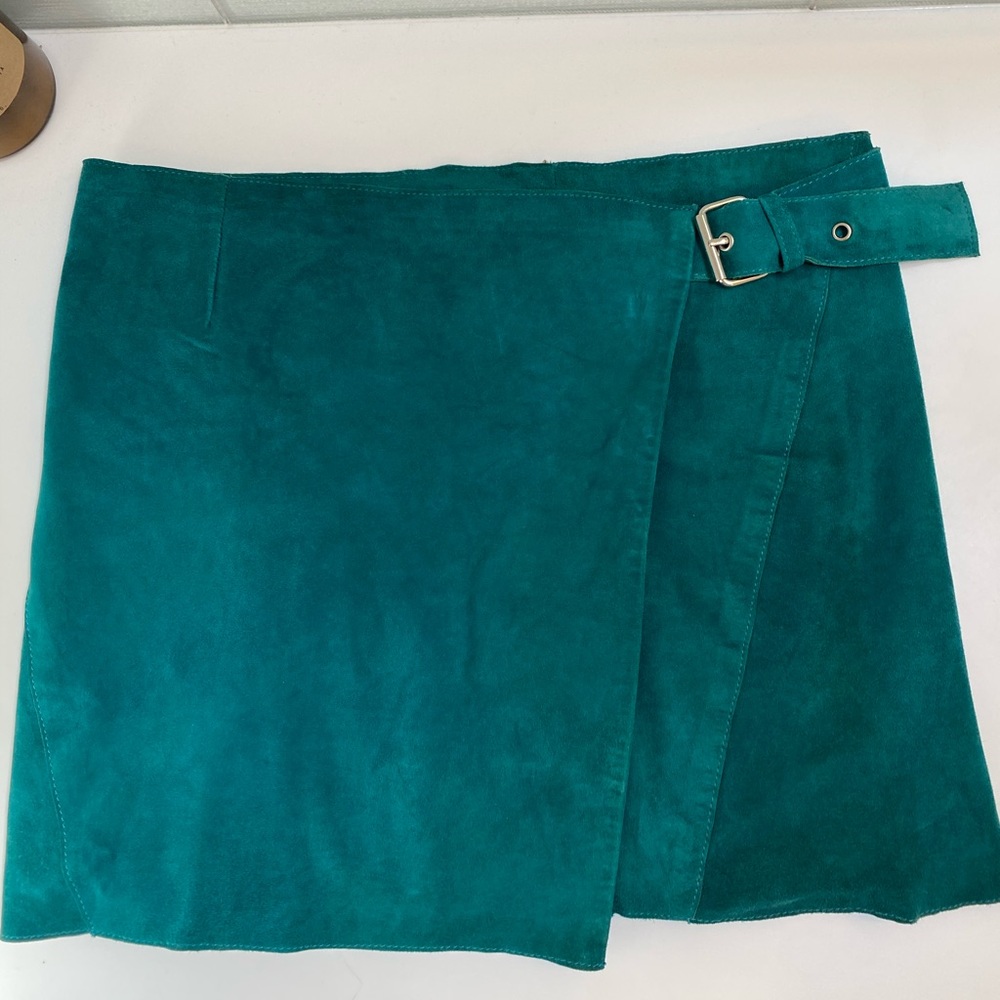 Maje 100% suede mini skirt